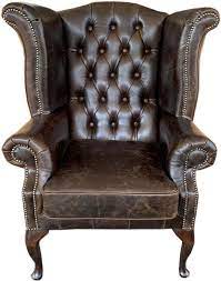 Your search leather wingback armchair. Casa Padrino Genuine Leather Armchair Vintage Brown Luxury Living Room Wingback Furniture