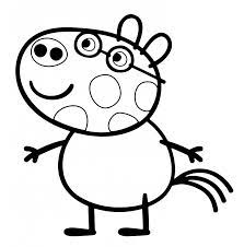 Suzy sheep, rebecca rabbit, danny dog, candy cat, pedro pony, zoe zebra, emily elephant, freddy fox, wendy wolf, gabriella goat, molly mole, belinda bear, delphine donkey, peggi, and pandora panda, mandy. Pedro Pony In Peppa Pig Coloring Page Peppa Pig Coloring Pages Peppa Pig Colouring Dog Coloring Page
