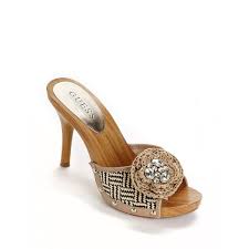 Guess Malvana Wooden Mule Sandals Found On Polyvore Shoes Gorgeous Shoes Heels
