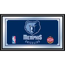 Trademark Memphis Grizzlies Nba 15 In X 26 In Black Wood Framed Mirror Nba1500 Mg The Home Depot Frame Logo Logo Wall Framed Mirror Wall