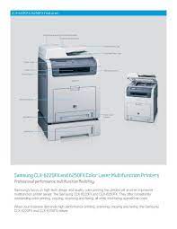 This driver will provide full printing and scanning functionality for your product. Samsung Clx 6220fx And 6250fx Color Laser Multifunction Printers