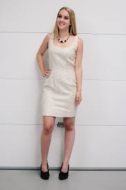 From The Closet Of Actress Eileen Davidson Vintage 1960 S Winter White Cream Seqin Cocktail Dress Metal Zip Lined S Eileen Davidson Fashion How To Wear