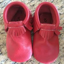 New Never Worn Red Freshly Picked Moccasin Sz8 Nwt