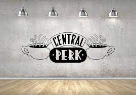 Central Perk Logo Friends Tv Show Vinyl Art Stickers Walls Etsy Vinyl Art Stickers Vinyl Tv Show Vinyl Art