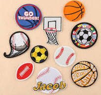 Garment Accessories Custom Sport Ball Embroidered Patch for Sports Wear