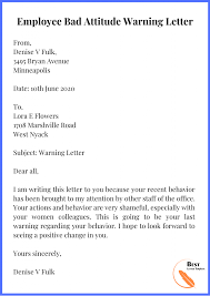 Download customizable attendance sheet templates for excel, pdf, and word. Warning Letter Template Format Sample Example In Pdf Word