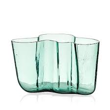 Alvar Aalto A Green Tinted Glass Vase Karhula Finland Ca 1937 49 Model 9750 Bukowskis Glass Glass Vase Glass Collection