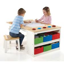 Guidecraft Art Kids Arts And Crafts Center Table Kids Art Table Kids Activity Table Kids Table Chair Set