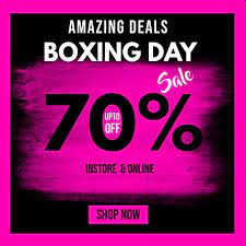 Boxing Day Sale Instagram Christmas Retail Boxing Day Event Flyer Templates