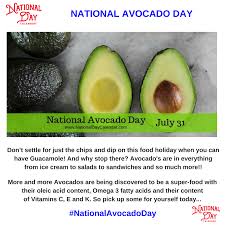 You Know I Had To Do It To Em Street Location National Avocado Day July 31 National Day Calendar Avocado Superfruit National Day