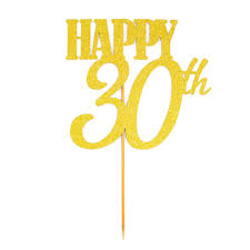 Using img shortcode fancy cake. Torten Topper Kuchen Muffin Aufsatz Happy 30th Geburtstag Jubliaum Deko