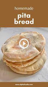 The Best Authentic Homemade Pita Bread Video Recipe Video Homemade Pita Bread Pita Bread Bread