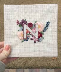 Maxine font digital machine embroidery designs by juju quick view. Flowery Monogram Embroidery Embroidery Monogram Hand Embroidery Sewing Embroidery Designs