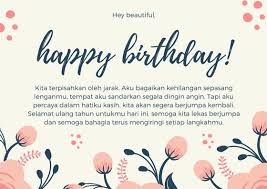 Di sini bisa anda lihat beberapa contohnya, yaitu: 1001 Ucapan Selamat Ulang Tahun Sahabat Pacar Dan Orang Spesial