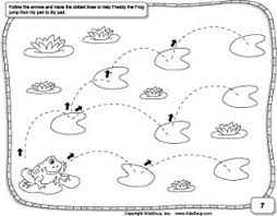 Learn to write with sequenced numbered arrows and dotted guidelines for standard block or d'nealian modern manuscript format. Pre Writing Skills Preschool Worksheet Kidssoup
