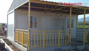 Teras ile birlikte olan 50 m^2 mi. Imar Barisi Kapsaminda Konteyner Ev Ile Imar Izni Alinir Mi Konteynercim