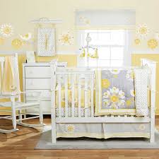 1 dust ruffle 1 fitted crib sheet 1 crib bumper with ties 1 coverlet features: Grey Yellow Bedding Baby Crib Bedding Sets Baby Bed Grey Crib Bedding