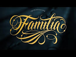 Mobsters font by sharkshock productions free download. Font Design Familia Tattoo Lettering Font Youtube