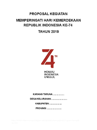 Contoh proposal 17 agustus doc. Cover Proposal 17 Agustus Karang Taruna