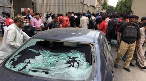 Most blue chip stocks were in the red as panicky investors sold off their holdings. Pakistan Stock Exchange Attack In Karachi Leaves Several Dead The New York Times