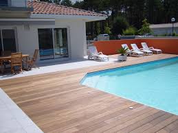 Terrasse Ipe Andernos Les Bains Plage De Piscine Avec Rattrapage Du Niveau D Une Terrasse Amenagement Terrasse Exterieur Terrasse Ipe Amenagement Terrasse