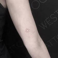 A minimalist sun and moon tattoo is a popular design among couples. Tattoo Tagged With Small Astronomy Single Needle Micro Line Art Inner Arm Eunwoo Tiny Ifttt Little Minimalist Sun Fine Line Inked App Com