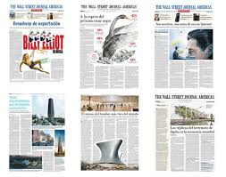 Newspaper Design The Wall Street Journal Americas By Fernando Acosta Via Behance Newspaper Design Journal Design Wall Street Journal