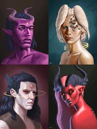 Art][OC]If there are Fallen Aasimar, are there also Risen Tieflings? : rDnD