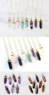 Natural Gemstone Pointed Pendants With Brass Findings Bullet Platinum Golden Metal Color In 2020 Gemstone Pendant Gemstone Point Gemstones