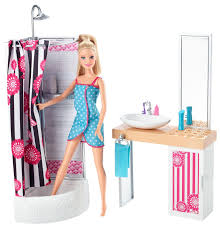2015 Deluxe Bathroom Furniture Barbie Doll Cfb61 In 2020 Barbie Bathroom Barbie Sets Barbie Dolls