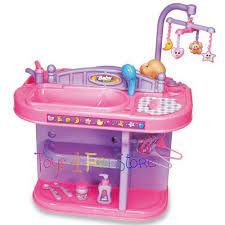 Babyhood compactum bath and change table. Girls Play Doll Crib Baby Nursery Changing Table Station