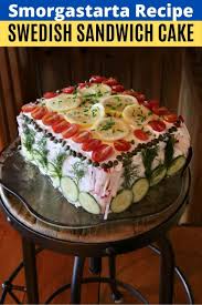 From from healthy cake alternatives to i found over 70 alternatives to birthday cake from some of my fave food bloggers that i know you're going to love. Swedish Sandwich Cake Easy Homemade Smorgastarta Recipe