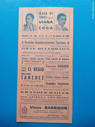 cartel toros. viana de cega, valladolid. 1980.