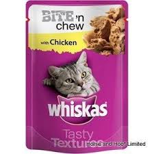 Whiskas Pouch Tasty Textures Chicken Cat Food 28 X 85g Cat Food Chicken Cat Food Animals