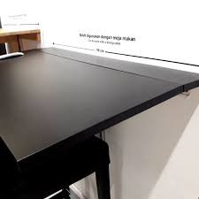 These wall mounted desk ideas show how they can take up much less space than the average office desk but are still just as functional. Ikea Bjursta Wall Mounted Foldable Table Shopee Malaysia