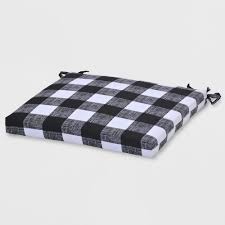 Black And White Buffalo Plaid Chair Pads Outdoor Seat Cushion Buffalo Plaid Blue Threshold Outdoor Seat Cushions Green Cushions Outdoor Chair Cushions