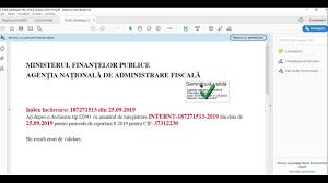 Anaf , vă recomandăm să accesaţi aplicaţia înregistrare utilizatori declaraţii. Recipisele De La Anaf Au Semnatura Cu Validitate Necunoscuta Cum Reparam Youtube