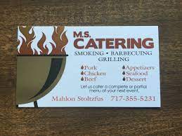 Catering business cards for chefs, pizzerias, cafe, restaurants, coffee shops, home cooking, culinary and more. M S Catering Business Card By Patrick Pokrop At Coroflot Com