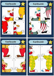 Das mandala wandert bei mir als zusatzangebot auf den weihnachtlichen thementisch. Ideenreise Blog 6 Kopfpuzzles Mit Clowns