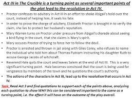 The town of salem, massachusetts; The Crucible Higher English Key Facts Full Title The Crucible Author Arthur Miller Type Of Work Play Genre Tragedy Allegory Time And Place Written America Ppt Download
