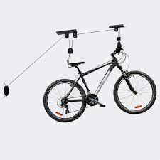 Lifts bikes up and out of the way. 9 29 Eur Ceiling Bike Storage Lift 20kg Bicycle Hang Mount Garage Basement