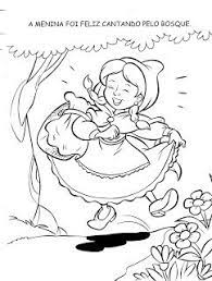 Desenhos de unicórnios moldes e riscos. Jardim Colorido Da Tia Suh Chapeuzinho Vermelho Para Colorir E Imprimir Chapeuzinho Vermelho Para Colorir Historia Chapeuzinho Vermelho Chapeu Desenho
