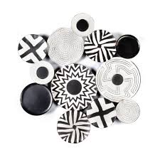 Love it when all you pretty mama's share all your pretty rooms with us! Luxenhome Metal Black And White Abstract Wall Art Wha536 The Home Depot