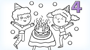 Coloriage 11 ans en ligne gratuit à imprimer. Coloriage Anniversaire 4 Ans Fetes D Anniversaire Grandir Avec Nathan