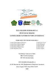 Check spelling or type a new query. Mts Negeri Surakarta 1 Petunjuk Teknis Lomba Hari Santri Dan Bulan Bahasa
