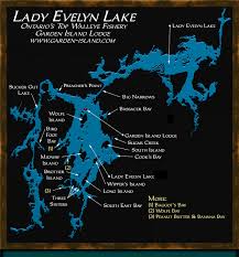 Map Of Lady Evelyn Lake