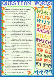Question Words Interactive And Downloadable Worksheet Check Your Answers Online Or This Or That Questions Teaching English Grammar English Teaching Materials