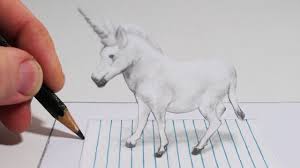 Finally draw an oval that joins the bottom of your circle. How To Draw A 3d Unicorn Youtube