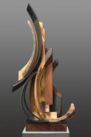 Sedonya Kay Seeds Recycled Mixed Wood And Mild Steel Steel Art Sculpture Art Sculpture