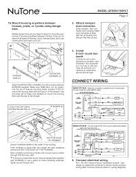 For example, the proper location of light fixtures and electrical outlets can be easily by a home builder to. Connect Wiring Connect Electrical Wiring Attach Damper Duct Connector Nutone Qtxen110sflt User Manual Page 3 8
